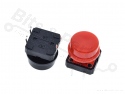 Microswitch drukknop (maakcontact) 12x12mm set van 25 stuks